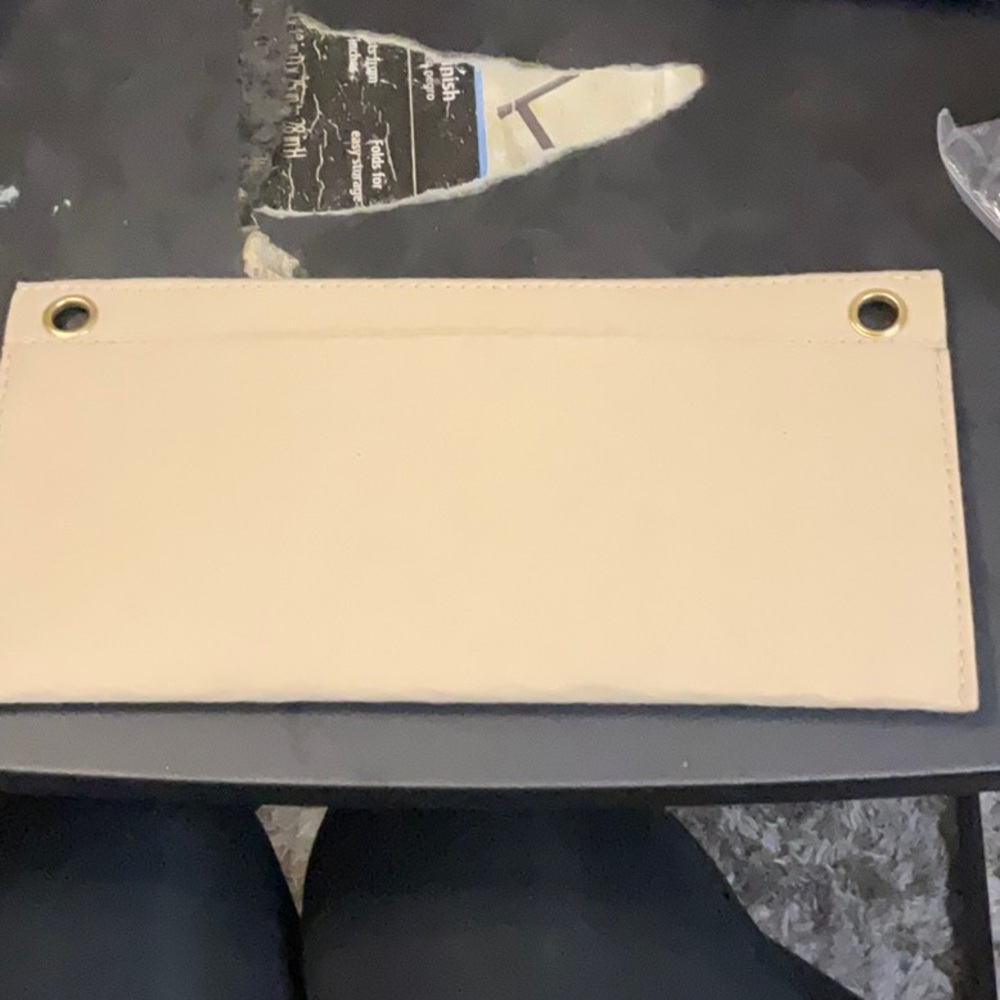 Beige purse insert